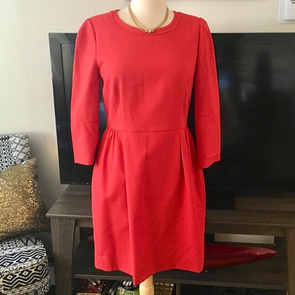 J. Crew Classic Red Dress